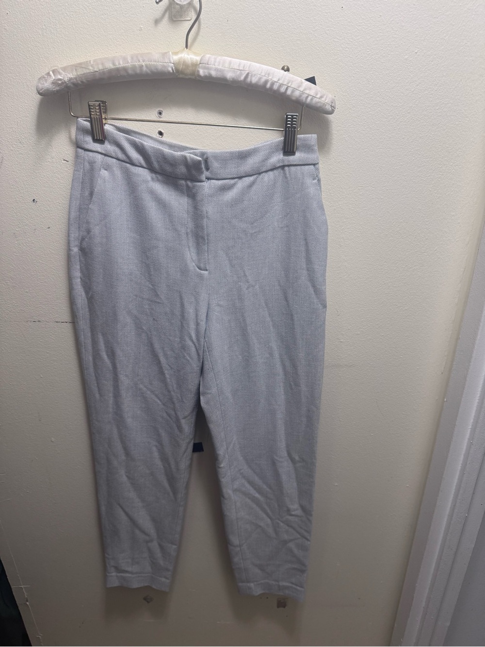 H&M Light Gray Textured Dress Pants